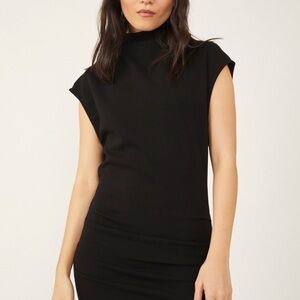 Free People Amelie Black Mini Dress